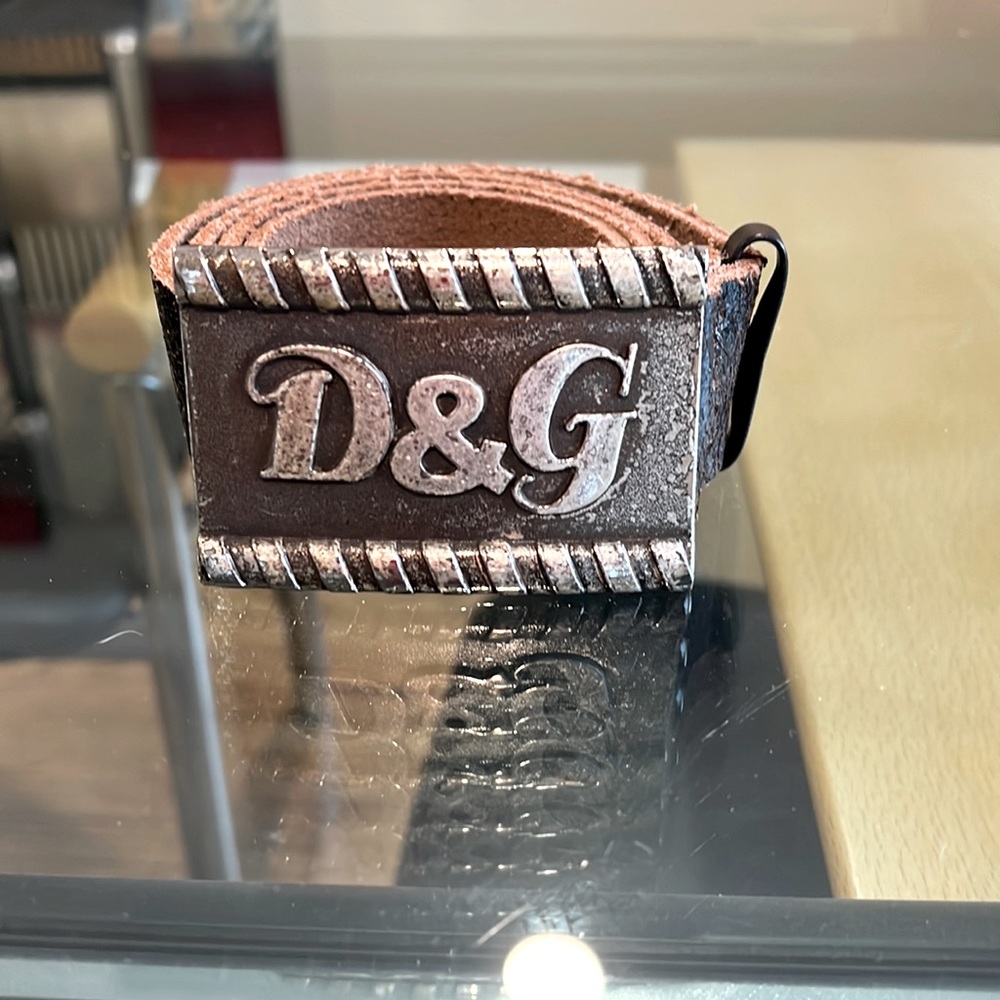 European Distressed Leather Brown Belt